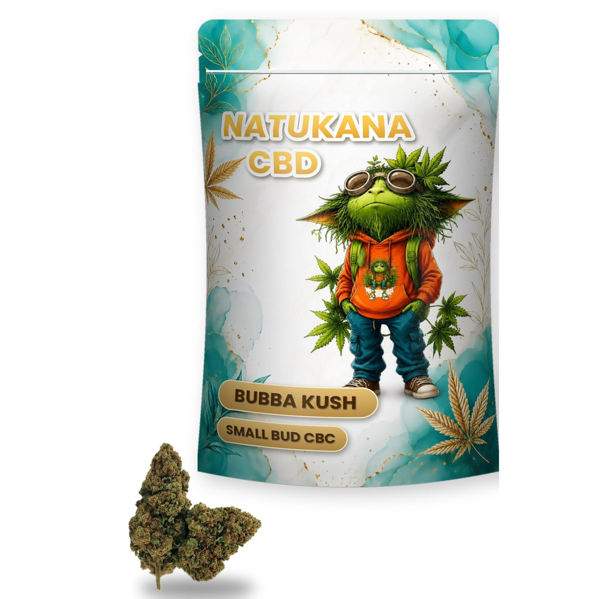 Sachet Natukana Bubba Kush Small Bud CBC et fleur de chanvre