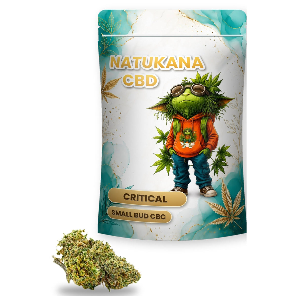 Sachet Natukana Critical Small Bud CBC et fleur de chanvre