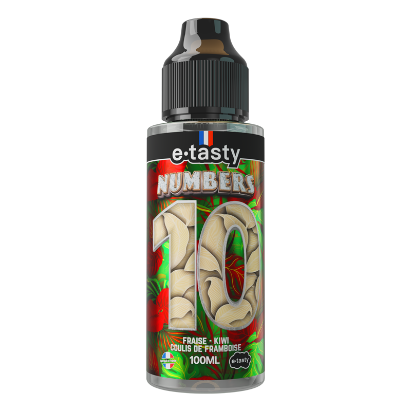 Flacon d'e-liquide Numbers 10 100ml Numbers e.tasty