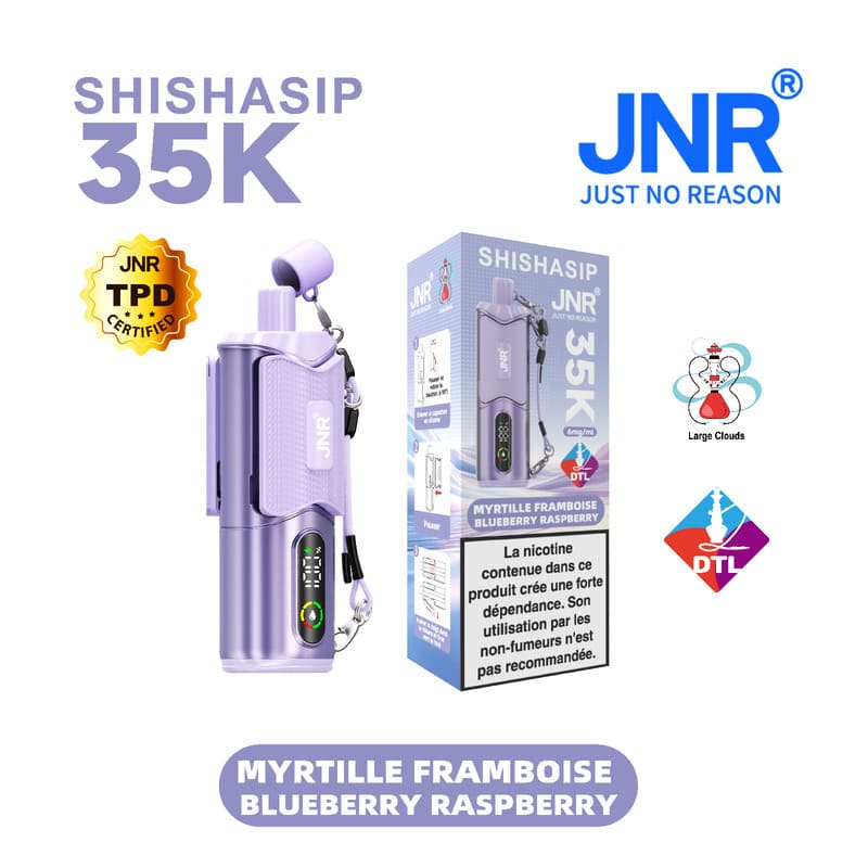ShishaSip 35K JNR Blueberry Raspberry
