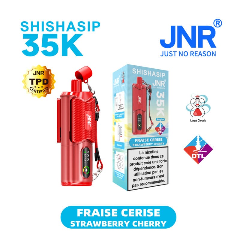 ShishaSip 35K JNR Strawberry Cherry