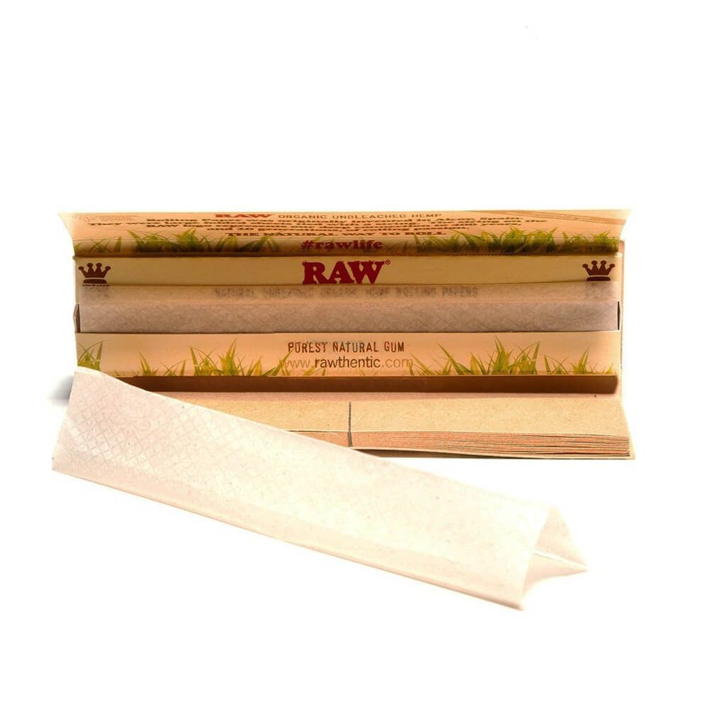 RAW Natural Unrefined Rolling Papers + Tips