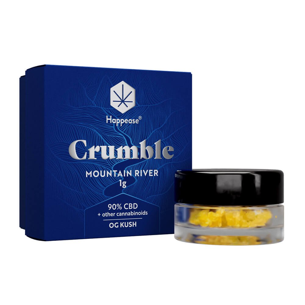 Crumble Happease Mountain River 90% CBD + Autres Cannabinoides