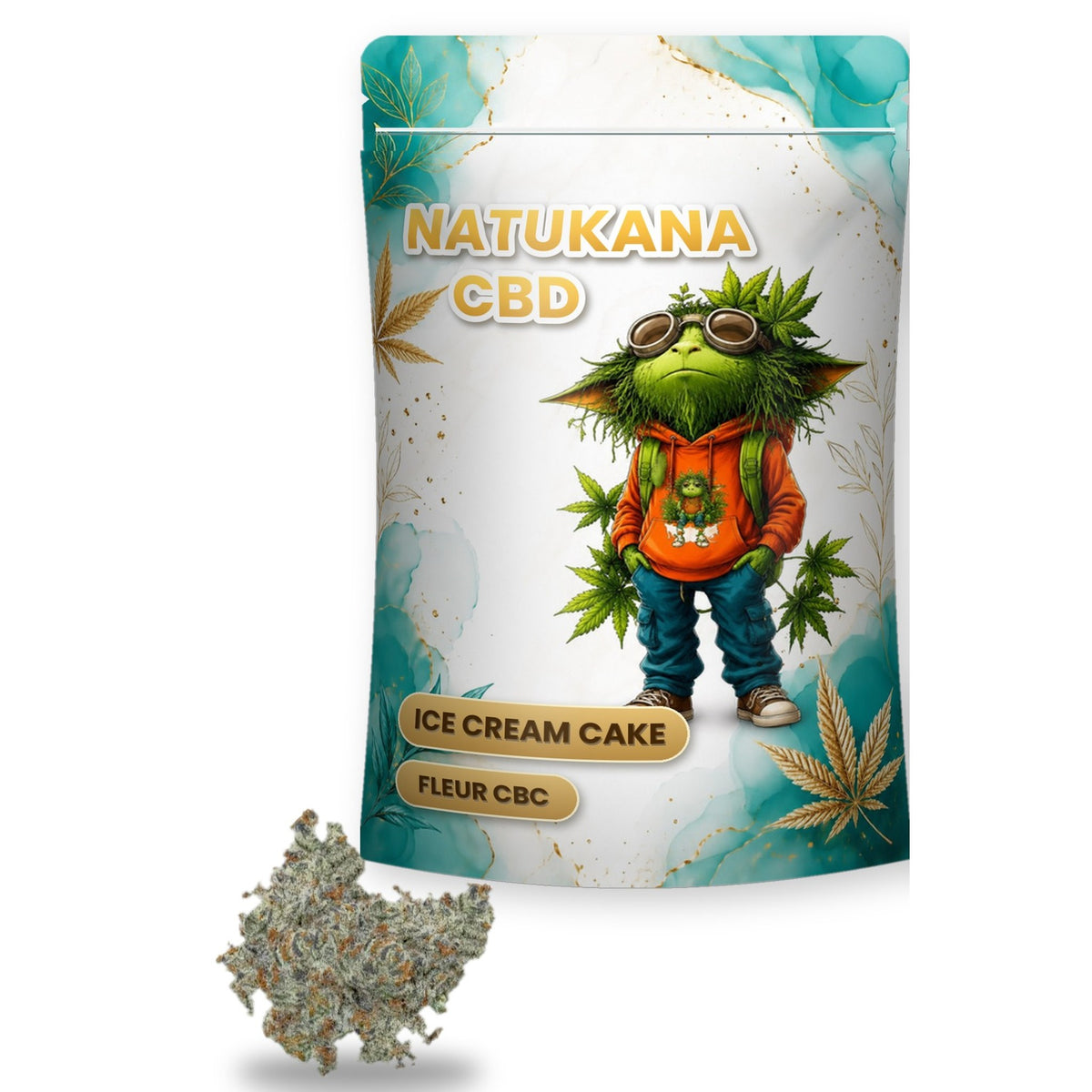 Sachet Natukana Ice Cream Cake CBC et fleur de chanvre