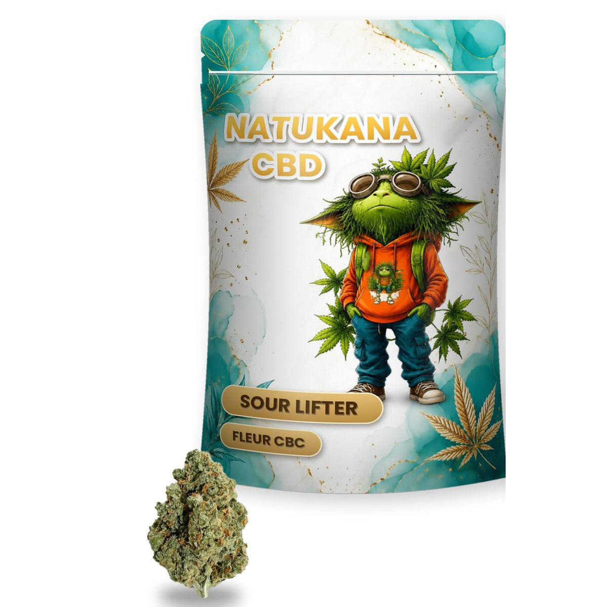 Sachet Natukana Sour Lifter CBC et fleur de chanvre