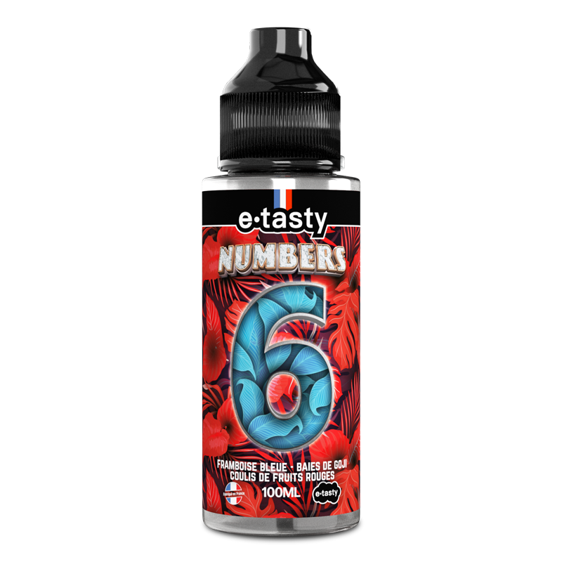 Flacon d'e-liquide Numbers 6 100ml Numbers e.tasty