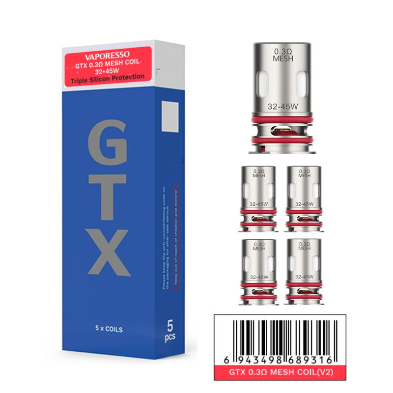 Résistances GTX 2 par 5 - Vaporesso