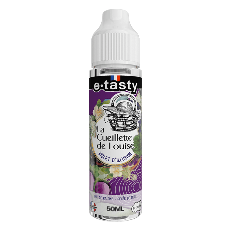 Flacon d'e-liquide Violet d'Illusion 50ml La Cueillette de Louise e.tasty