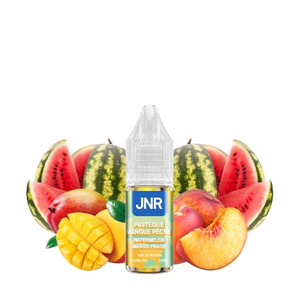 E-liquide Watermelon Mango Peach JNR 10 ml sel de nicotine 20 mg