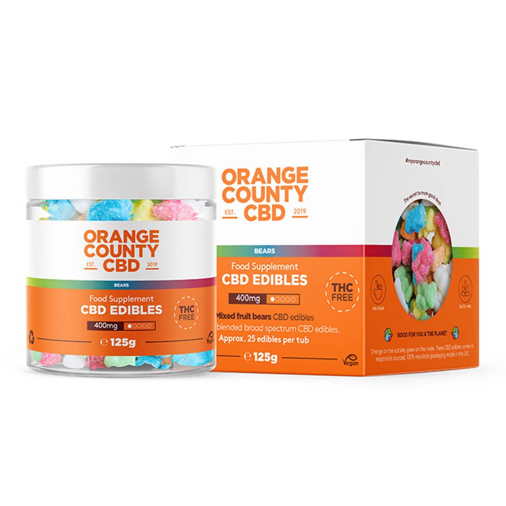 Orange County 400mg CBD Gummies 125g