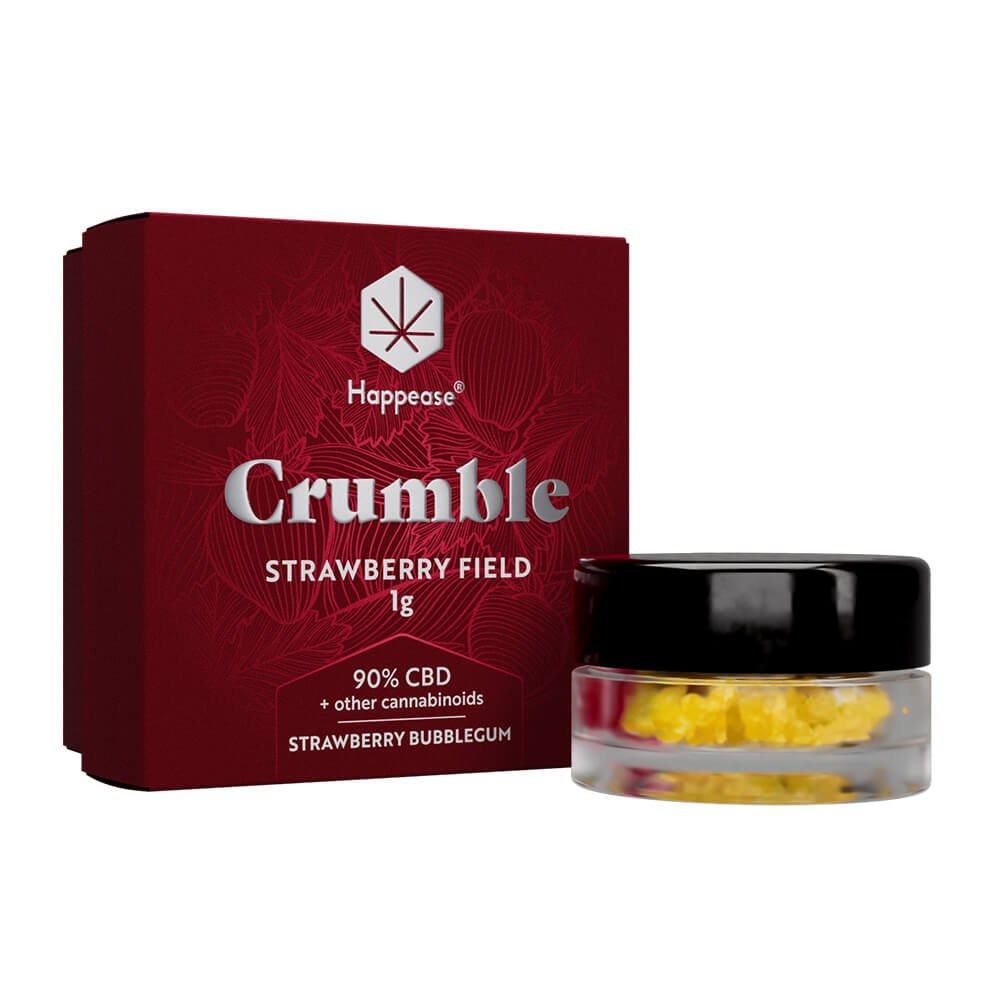 Crumble  Happease Strawberry Field 90% CBD + Autres Cannabinoides