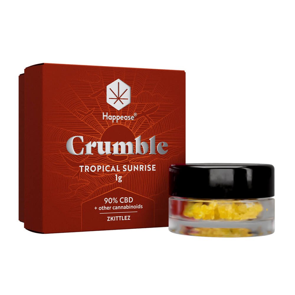 Crumble Happease Tropical Sunrise 90% CBD + Autres Cannabinoides